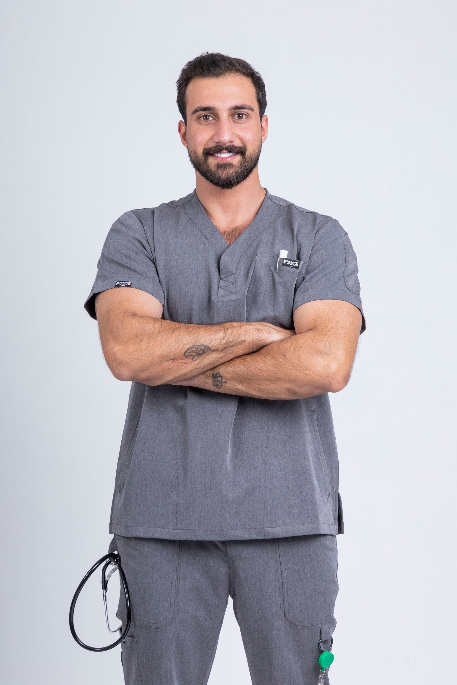 Zayn - Steel Grey Scrub