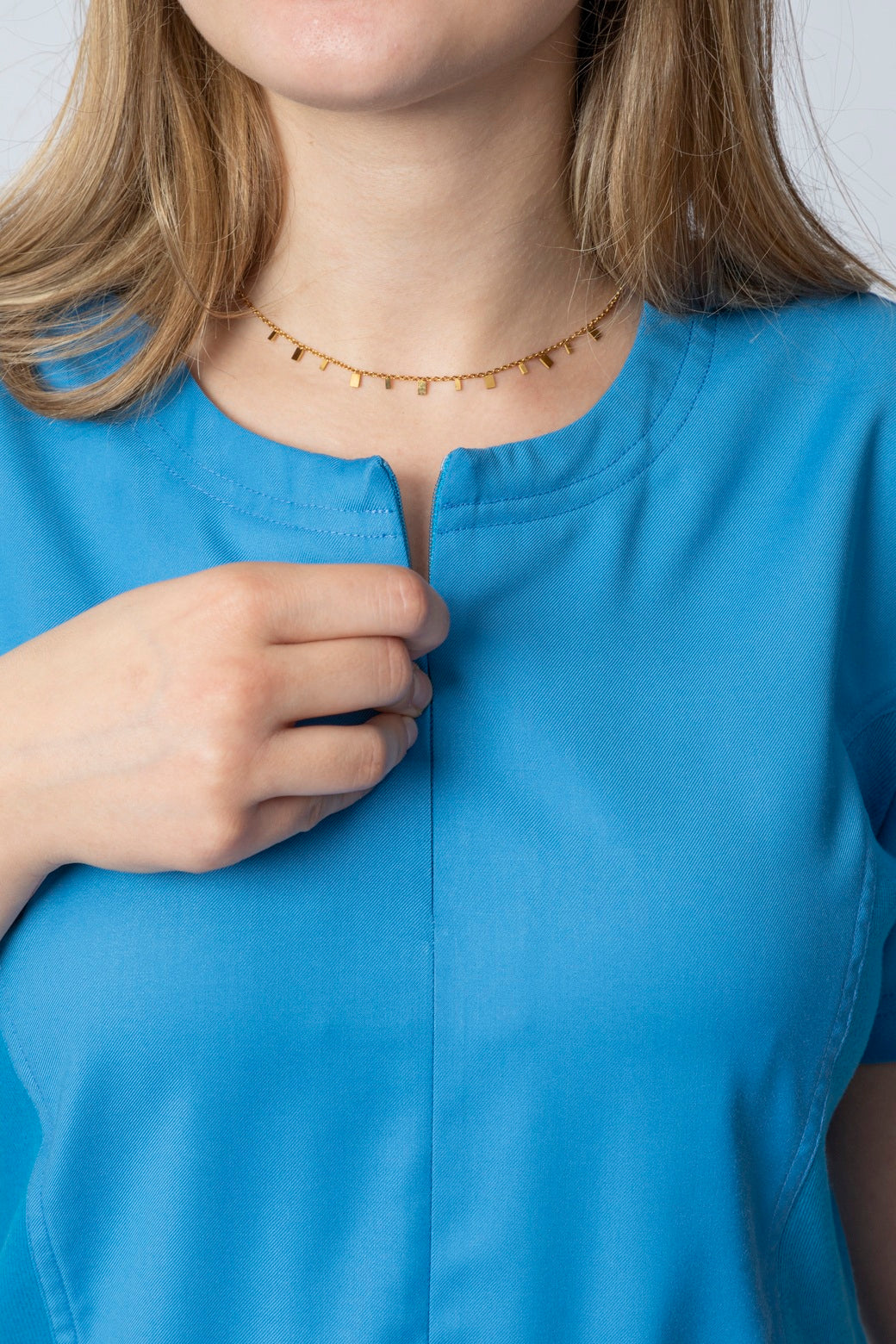 Sophia -  Crystal Blue Scrub