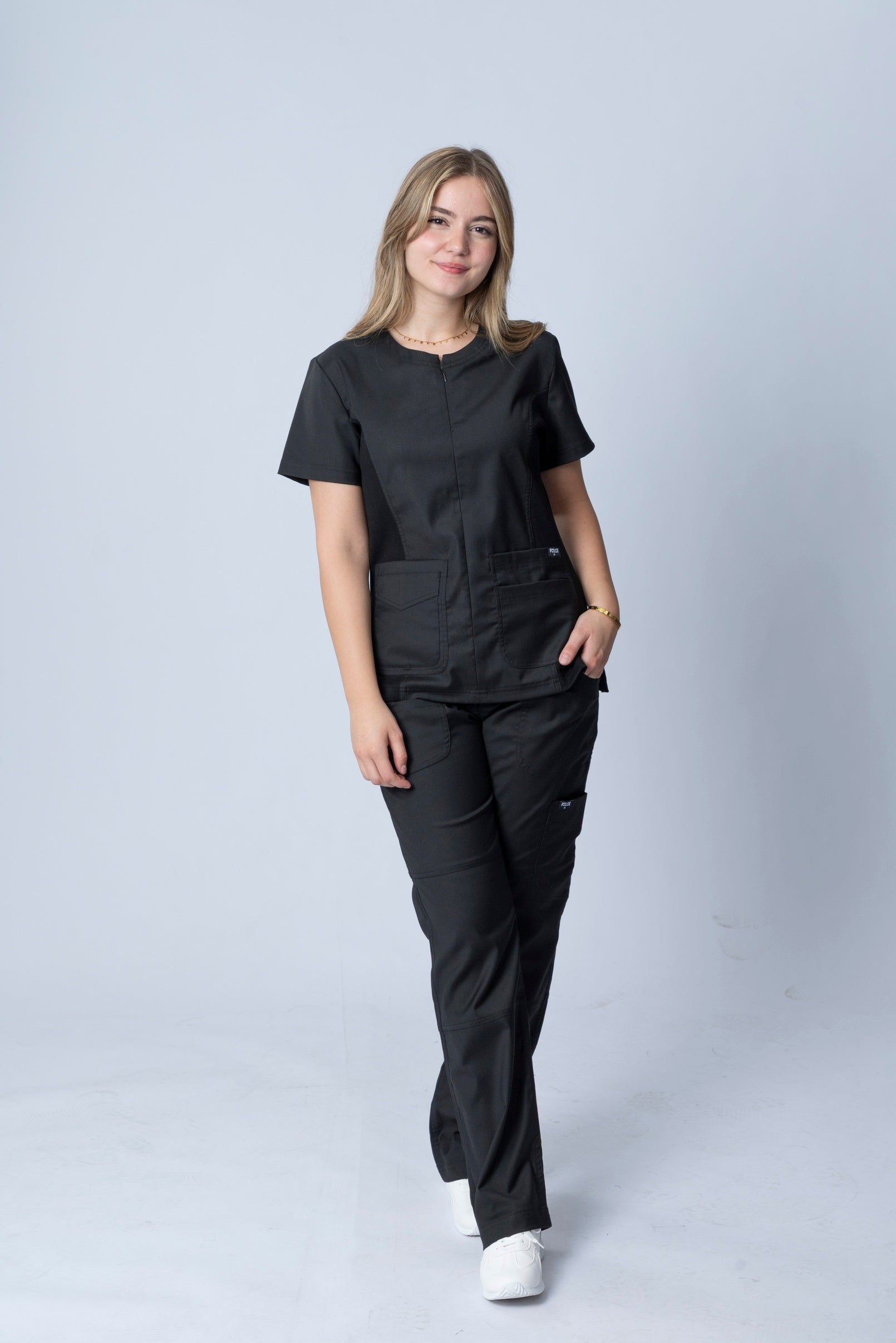 Sophia -  Midnight Black Scrub