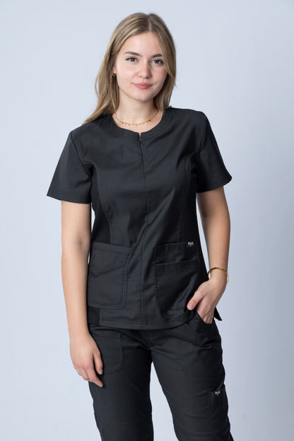 Sophia -  Midnight Black Scrub