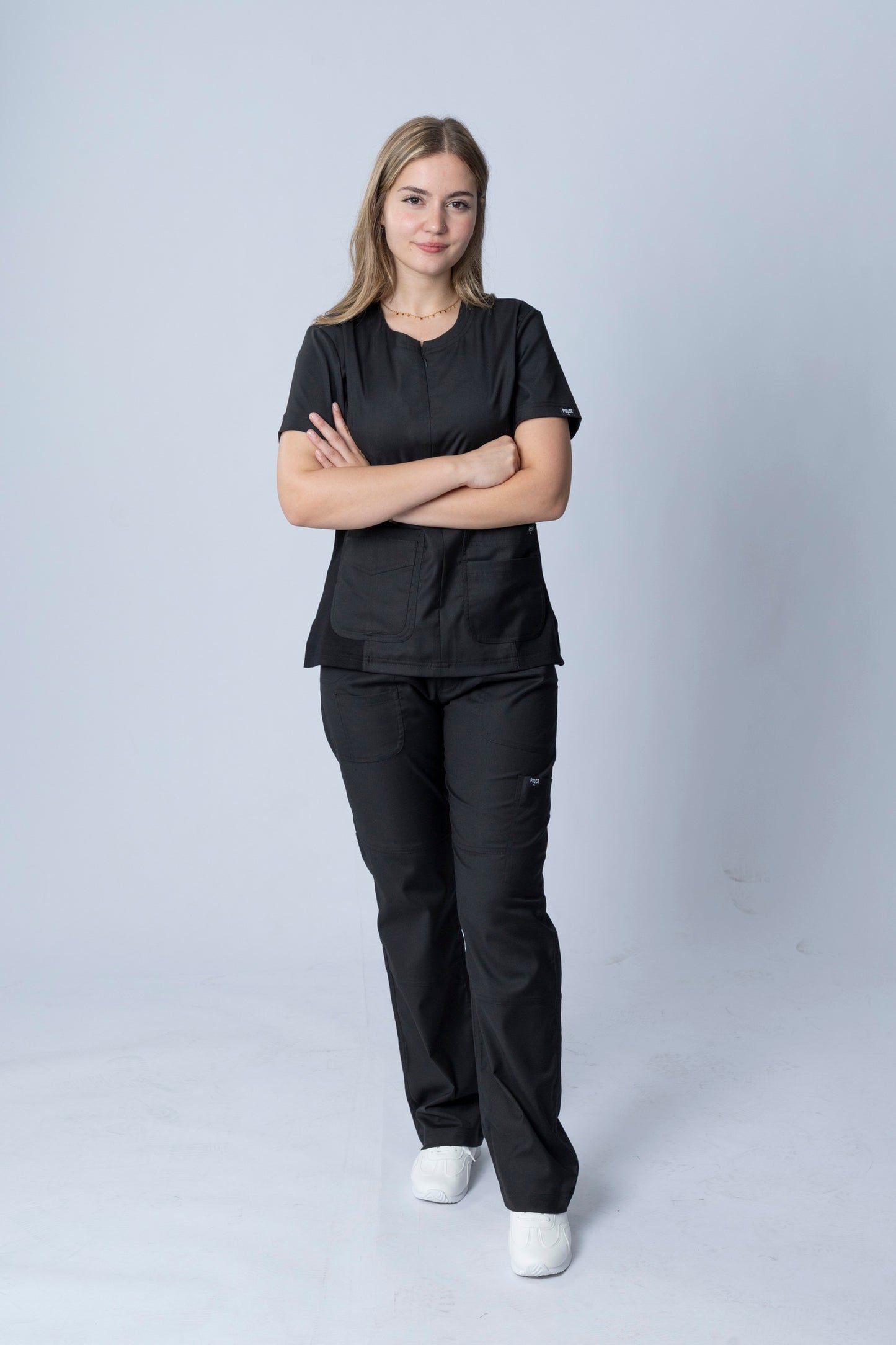 Sophia -  Midnight Black Scrub