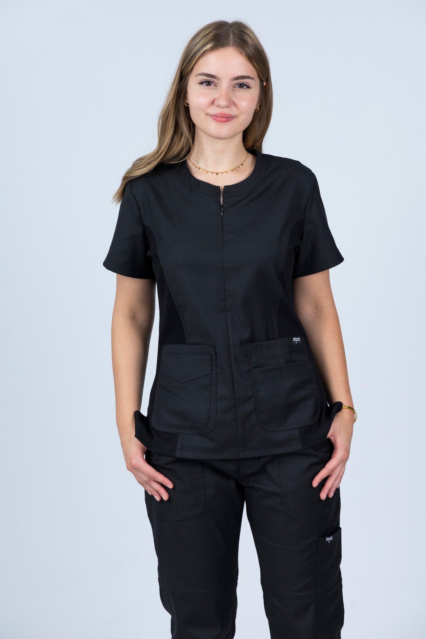 Sophia -  Midnight Black Scrub