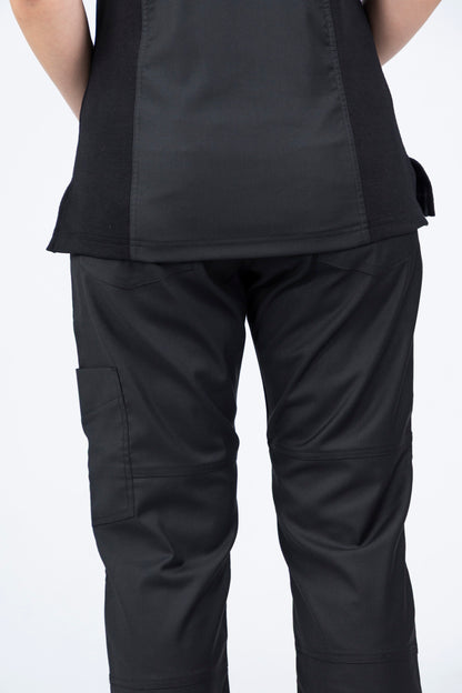 Sophia -  Midnight Black Scrub