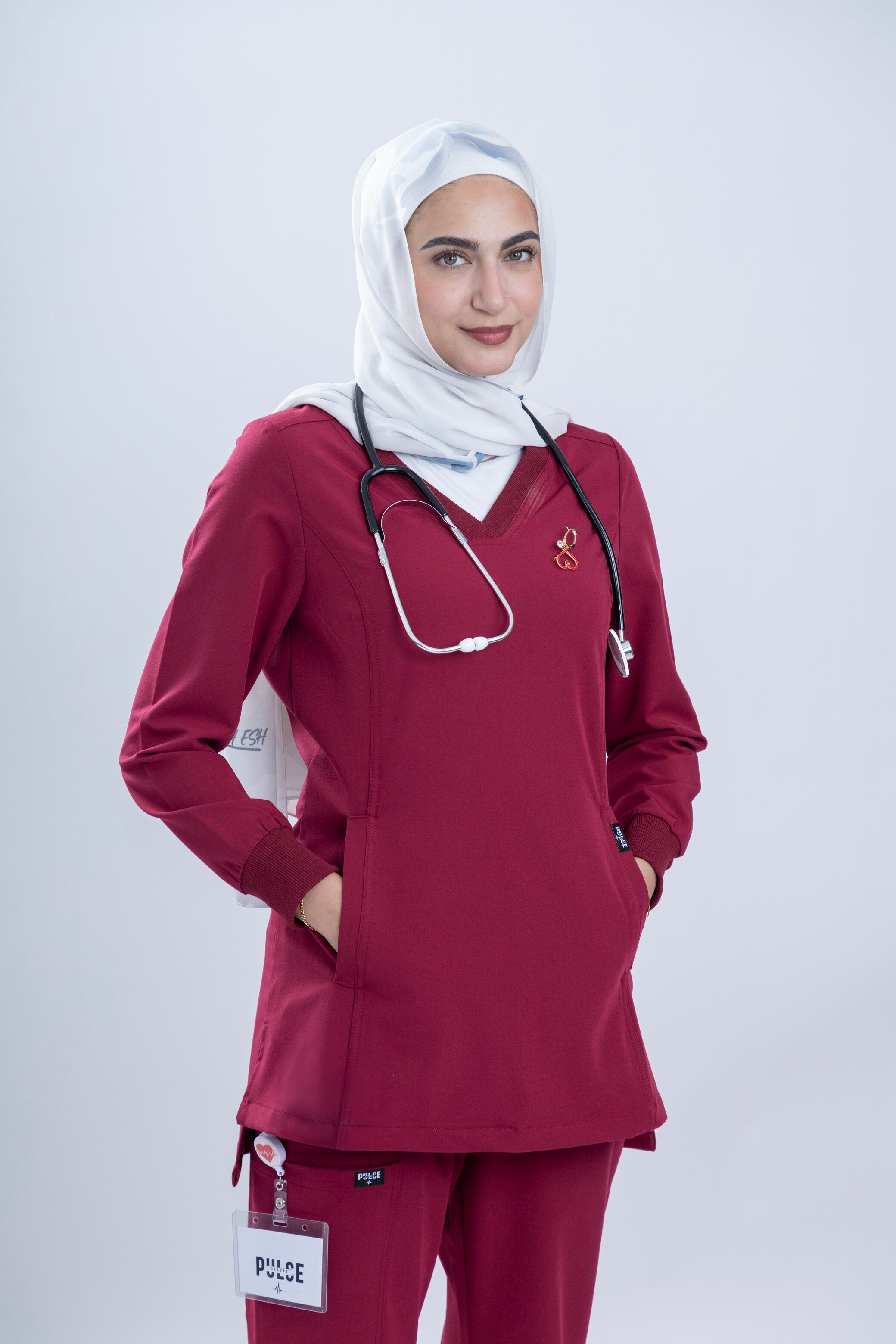 Harmony - Rich Burgundy Scrub